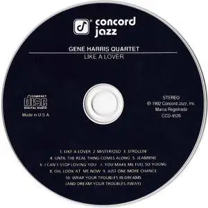 Gene Harris Quartet - Like A Lover (1992)