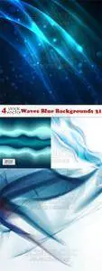 Vectors - Waves Blue Backgrounds 31