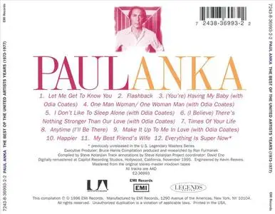 Paul Anka - The Best Of United Artists Years (1973-1977) (1996) {United Artists/EMI}