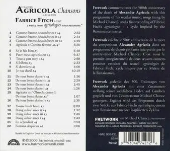 Michael Chance, Fretwork - Alexander Agricola: Chansons (2006)