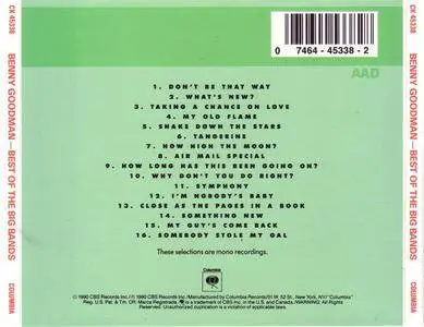 Benny Goodman - Best Of The Big Bands (1990) {Columbia} **[RE-UP]**