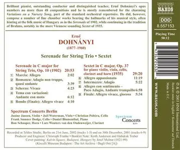 Spectrum Concerts Berlin - Dohnanyi: Serenade For String Trio/Sextet (2003) {Naxos}