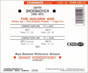 Shostakovich: The Golden Age (Op. 22) - Complete ballet music