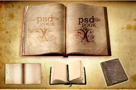 PSD-Old books 