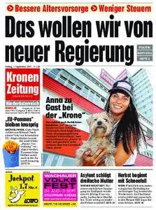 Kronen Zeitung Niederösterreich - 01. September 2017