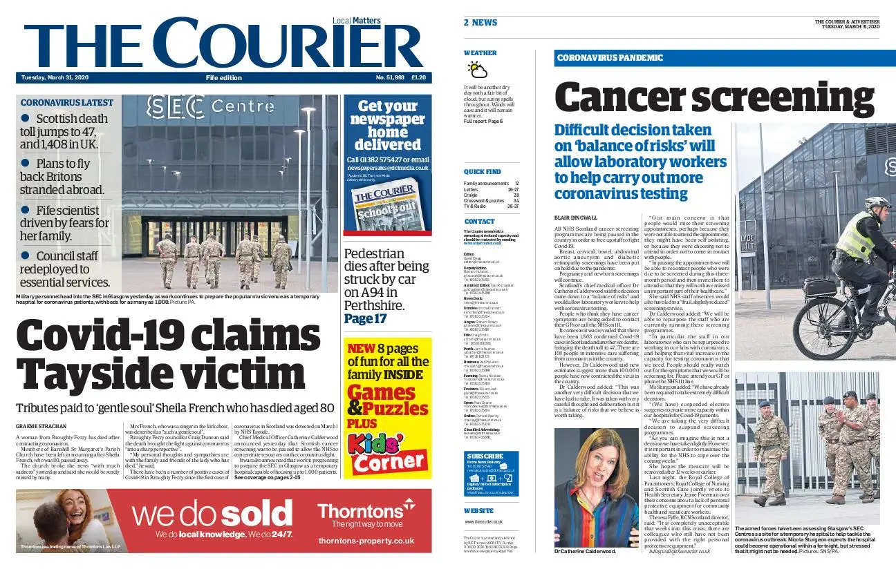 The Courier Fife March 31, 2020 / AvaxHome