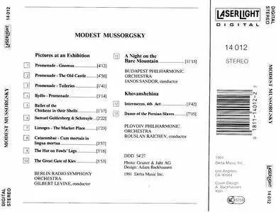 VA - Mussorgsky: Pictures At An Exhibition (1991) {LaserLight} **[RE-UP]**