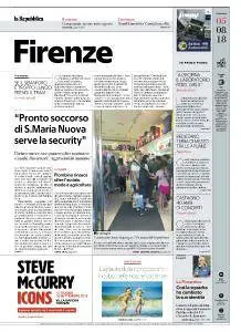 la Repubblica Firenze - 5 Agosto 2018