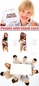 People with blank card 2