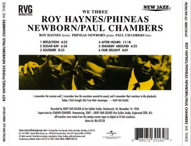 Roy Haynes, Phineas Newborn, Paul Chambers - We Three (1958) {2007 Concord Rudy Van Gelder Remaster}