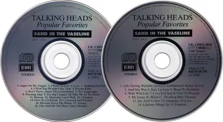 Talking Heads - Popular Favorites 1976-1992: Sand in the Vaseline (1992) 2CDs