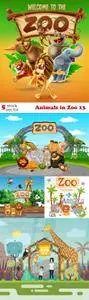 Vectors - Animals in Zoo 13