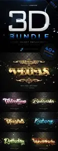 GraphicRiver - Modern 3D Text Effects Bundle