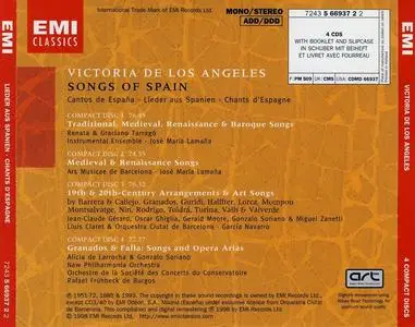 Victoria de los Ángeles - Songs of Spain [4CDs] (1998)