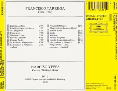 Narciso Yepes – Recuerdos de la Alhambra (1983) -repost