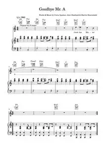 Goodbye mr a - The Hoosiers (Piano-Vocal-Guitar (Piano Accompaniment))