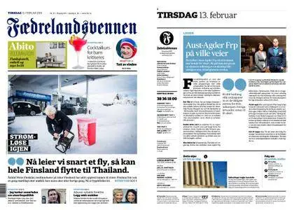Fædrelandsvennen – 13. februar 2018