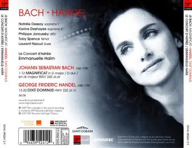 Emmanuelle Haim, Le Concert d'Astrée - Bach: Magnificat; Handel: Dixit Dominus (2007)