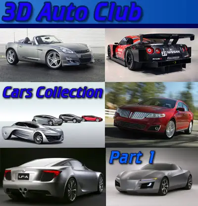 Wallpapers (wide) - 3D Auto Club - Cars Collection Part 1