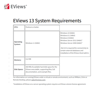 S&P Global Eviews 13 Enterprise Edition