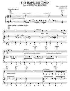The Happiest Town - Mel Brooks, Young Frankenstein Musical (Piano-Vocal-Guitar)