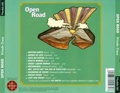 Open Road - Windy  Daze (1971) {2010, Reissue}
