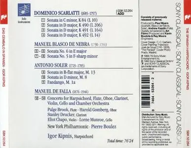 Igor Kipnis ‎– The Spanish Harpsichord: D. Scarlatti, Blasco de Nebra, Soler, Falla (1993)