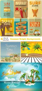 Vectors - Summer Bright Backgrounds