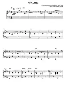 Avalon - Al Jolson, Benny Goodman (Piano Solo)