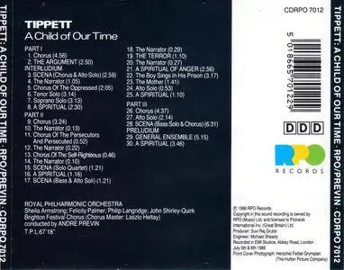Andre Previn, RPO - Michael Tippett: A Child of Our Time (1986)