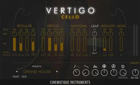 Cinematique Instruments Vertigo Cello KONTAKT