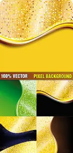 Stock Vector - Pixel Background