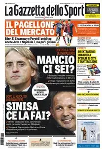 La Gazzetta dello Sport comprese tutte le edizioni locali (Roma, Milano, Sicilia, Puglia) - 02.02.2016