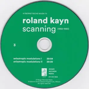 Roland Kayn - Scanning, 1982-1983 (2019) {10CD Box Set, Reiger Records Reeks KY-CD 1901-10}