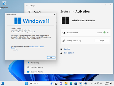 Windows 11 Enterprise 22H2 Build 22621.1992 (No TPM Required) With Office 2021 Pro Plus Multilingual Preactivated