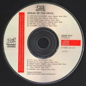Ozzy Osbourne - Speak Of The Devil (1982) [Japanese 1st Press, 42DP 417]