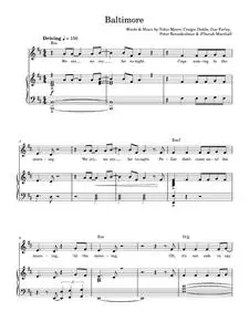 Baltimore - Robert Miles, Tokio Myers (Piano-Vocal-Guitar (Piano Accompaniment))