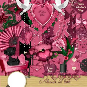 PSD Scrap Always In Love