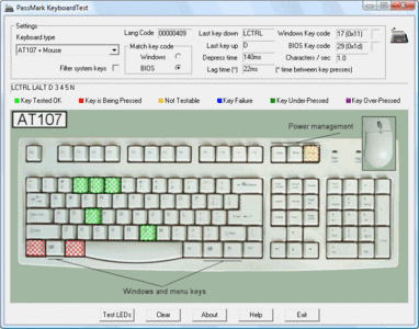 PassMark KeyboardTest 3.0.1005