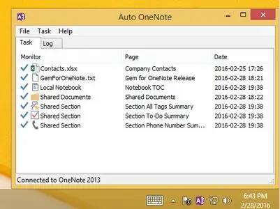 OneNoteGem Auto OneNote 3.8.0.35