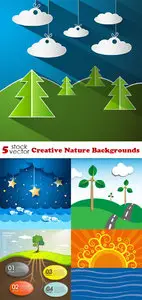 Vectors - Creative Nature Backgrounds