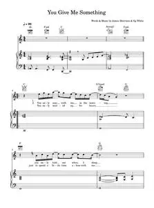 You Give Me Something - James Morrison (Piano-Vocal-Guitar (Piano Accompaniment))