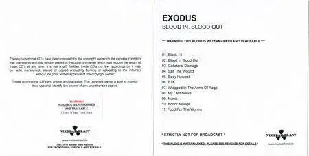 Exodus - Blood In, Blood Out (2014)