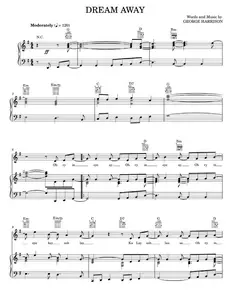 Dream away - George Harrison (Piano-Vocal-Guitar)