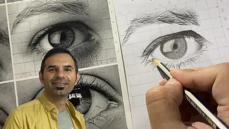 Realistic Drawing For Beginners: Shading, Grids, Eyes & Brow