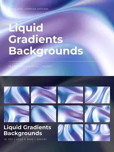 Liquid holographic Gradients Backgrounds #1 7M5KPJU