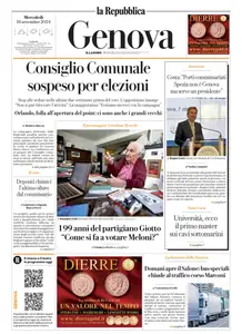 la Repubblica Genova - 18 Settembre 2024