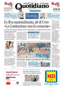 Quotidiano di Puglia Taranto - 8 Novembre 2025