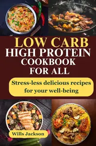 Low Carb High Protein Cookbook For All : Stress-less Delicious Recipes For Your Well-being