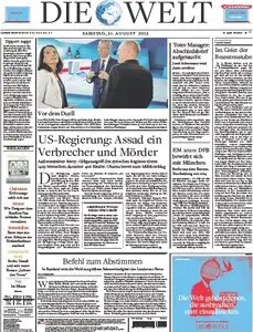 Die Welt vom 31 August 2013